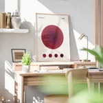 affiche bauhaus avec cercles rouges concentriques typographie bauhaus et lannee bureau.webp