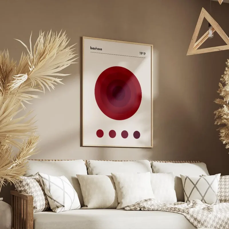 affiche bauhaus avec cercles rouges concentriques typographie bauhaus et lannee salon.webp