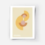 affiche bauhaus avec des formes geometriques orange et rose sur fond beige texte.webp
