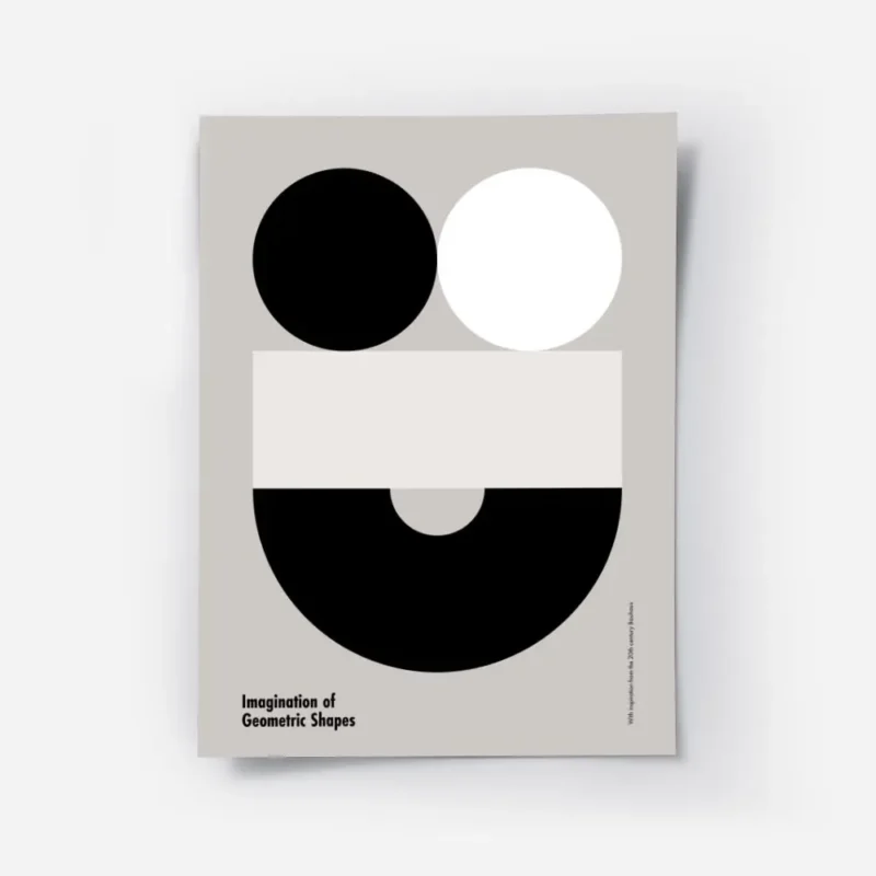 affiche bauhaus contemporaine avec des formes geometriques deux cercles un recta.webp