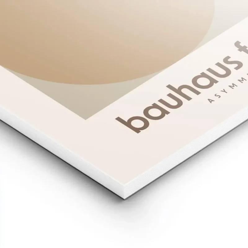 affiche bauhaus formations avec motifs geometriques et typographie tons bruns et lightpanel.webp