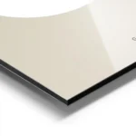 affiche beige avec illustration astrologique des gemeaux en noir dans un cercle aluminium.webp