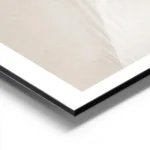 affiche beige avec texture en forme de vagues et lignes 3d pour une ambiance cal aluminium.webp