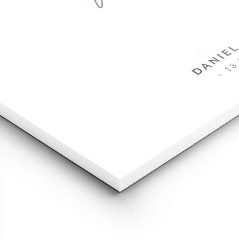 affiche blanche avec le texte he asked she said yes en typographie manuscrite no lightpanel.webp