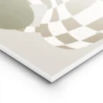 affiche bold flower une fleur blanche stylisee avec des feuilles vertes dans un lightpanel.webp