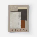 affiche bologna avec des formes geometriques superposees et du texte en typograp.webp