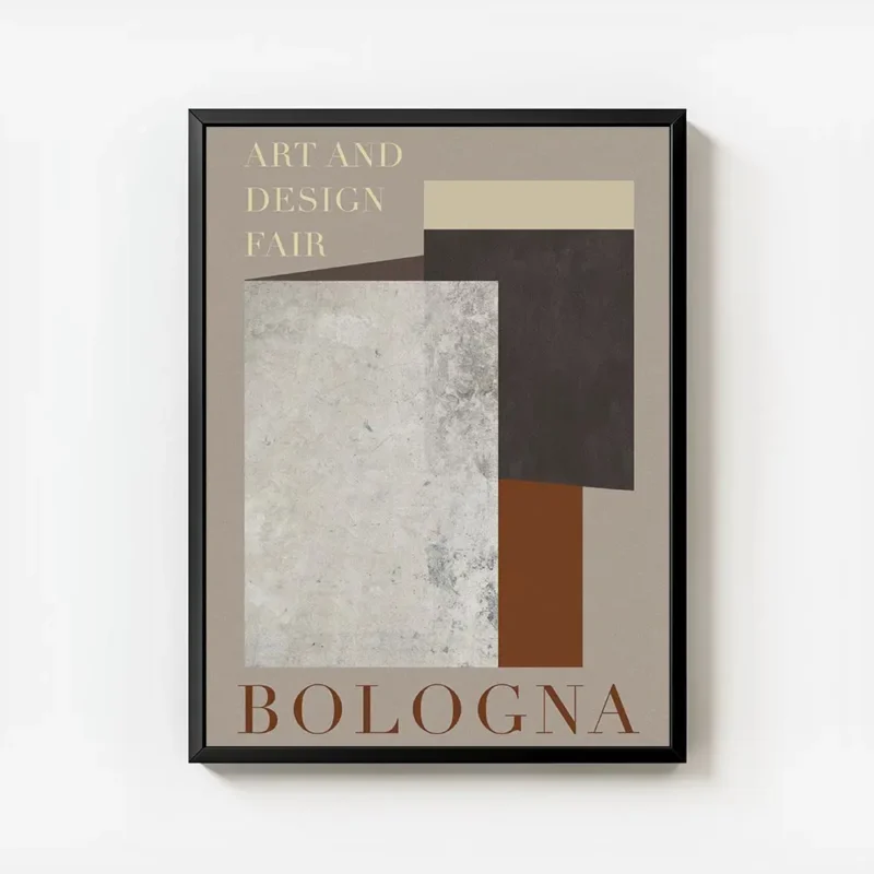 affiche bologna avec des formes geometriques superposees et du texte en typograp avec cadre.webp