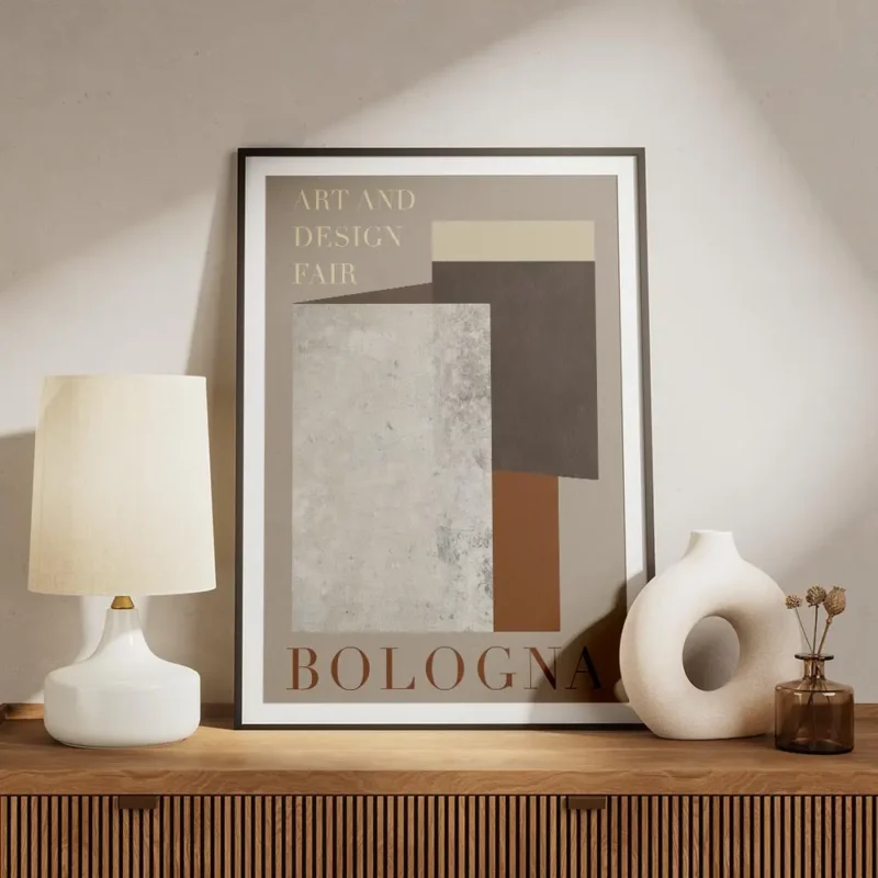 affiche bologna avec des formes geometriques superposees et du texte en typograp meuble.webp
