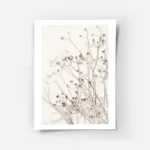 affiche botanique avec des branches givrees et de petits bourgeons sur un fond b.webp