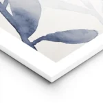 affiche botanique avec des feuilles de plantes bleues peintes a laquarelle sur f lightpanel.webp