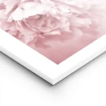 affiche botanique avec des fleurs roses en pleine floraison creant un motif deli lightpanel.webp