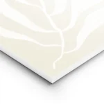 affiche botanique avec illustration dune plante blanche et de feuilles sur fond lightpanel.webp