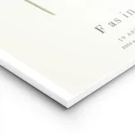 affiche botanique avec la lettre f formee par une plante et du texte personnalis lightpanel.webp