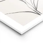 affiche botanique avec une plante minimaliste aux feuilles abstraites dessinees lightpanel.webp