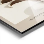 affiche botanique dune branche aux feuilles marron sur fond beige avec texte noi aluminium.webp