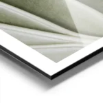 affiche botanique dune feuille verte aux nervures organiques et detaillees pour aluminium.webp