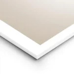 affiche botanique dune fleur marron sur fond beige lightpanel.webp