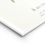 affiche botanique personnalisee avec la lettre a formee par des fleurs et du tex lightpanel.webp