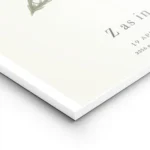 affiche botanique personnalisee avec la lettre z formee par une plante et du tex lightpanel.webp