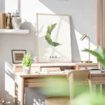 affiche botanique personnalisee avec une lettre c formee de feuilles vertes et d bureau.webp