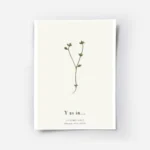 affiche botanique personnalisee avec une plante verte en forme de lettre y sur f.webp