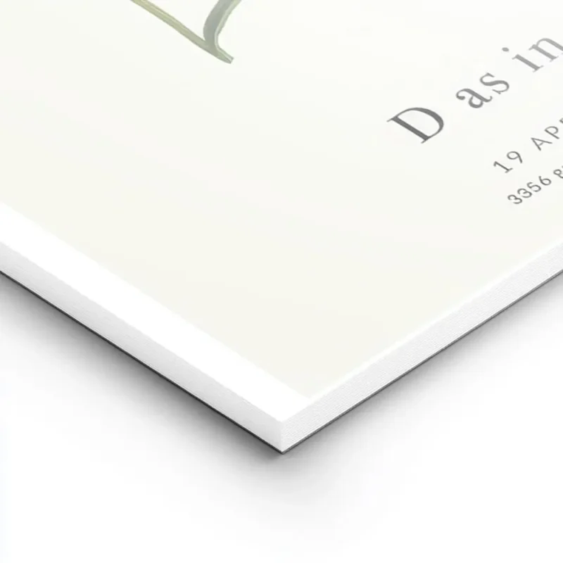 affiche botanique personnalisee avec une plante verte formant la lettre d et du lightpanel.webp