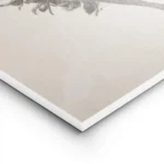 affiche botanique vintage en monochrome beige presentant une plante sechee textu lightpanel.webp