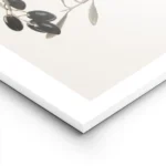 affiche branche dolivier naturelle avec feuilles vertes et olives noires sur fon lightpanel.webp