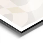 affiche calm abstract no2 formes abstraites grises et beiges typographie moderne aluminium.webp