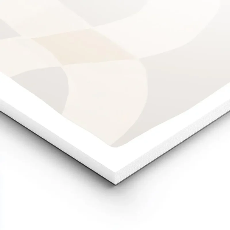 affiche calm abstract no2 formes abstraites grises et beiges typographie moderne lightpanel.webp