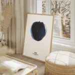 affiche cancer avec typographie personnalisee illustration du signe astrologique salon beige.webp