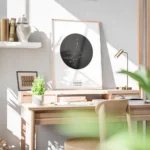 affiche capricorne personnalisee illustration du signe astrologique noir et blan bureau.webp