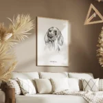 affiche chien teckel salon.webp