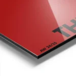 affiche citation rouge avec le texte noir if youre waiting for a sign this is it aluminium.webp