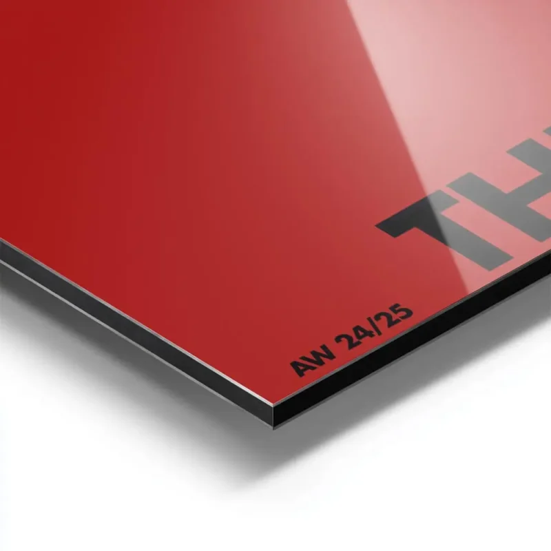 affiche citation rouge avec le texte noir if youre waiting for a sign this is it aluminium.webp
