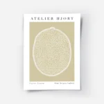 affiche citron decoratif illustration de citron avec des lignes blanches sur fon.webp
