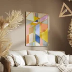 affiche color block painting no1 une composition graphique aux blocs colores asy salon.webp