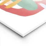 affiche coloree avec figure abstraite composee de mains dyeux et de traits de vi lightpanel.webp