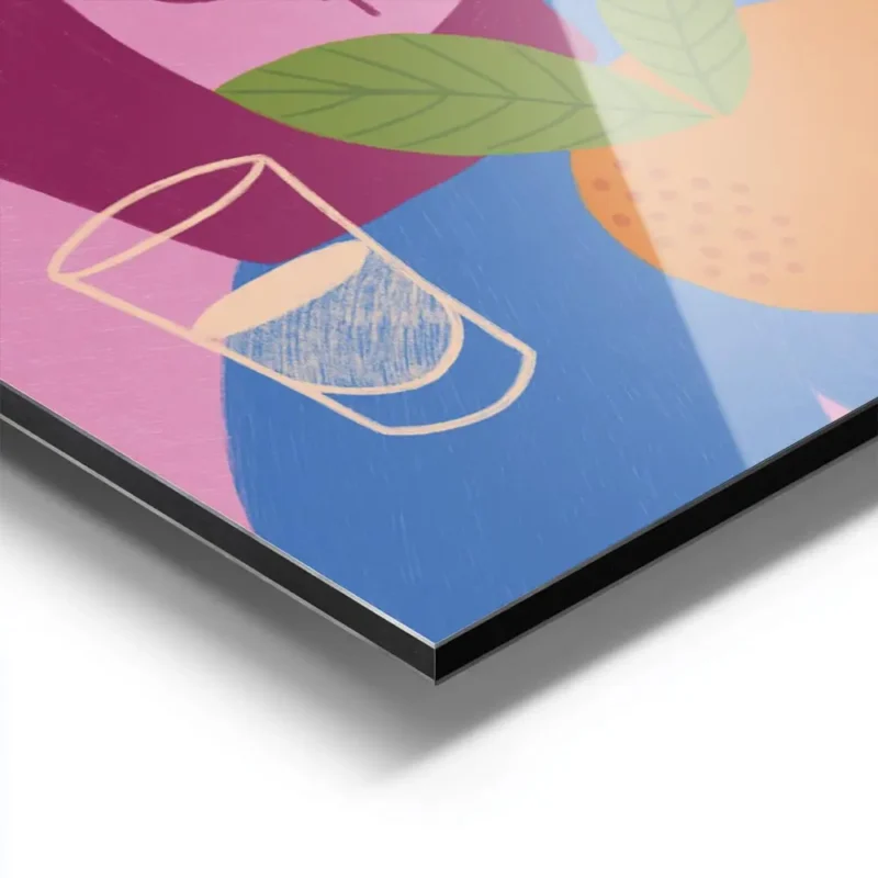 affiche coloree de tequila avec une bouteille un verre a margarita des agrumes e aluminium.webp
