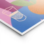 affiche coloree de tequila avec une bouteille un verre a margarita des agrumes e lightpanel.webp