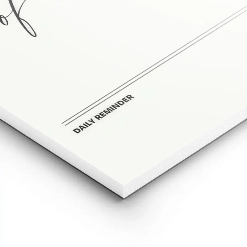 affiche daily reminder avec typographie noire sur fond clair texte rest is part lightpanel.webp