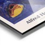 affiche dalfred henry maurer tulipes rouges dans un vase turquoise sur une table aluminium.webp