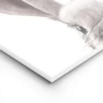 affiche daquarelle avec un lapin brun avec ses oreilles dressees et le haut de s lightpanel.webp