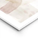 affiche dart abstrait aquarelle aerienne aux formes douces roses beiges et bleue lightpanel.webp