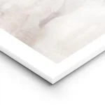 affiche dart abstrait aquarelle de plage aux tons beige marron et bleu clair lightpanel.webp