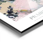 affiche dart abstrait aux couleurs pastel texture peinte epaisse tons de rose ve aluminium.webp