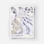 affiche dart abstrait avec coups de pinceau et points en bleu blanc et beige ave.webp