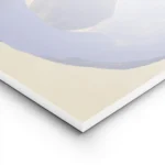 affiche dart abstrait avec des champs de couleur brosses en blanc bleu et marron lightpanel.webp