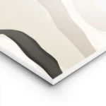 affiche dart abstrait avec des formes texturees noires beiges et blanches et des lightpanel.webp