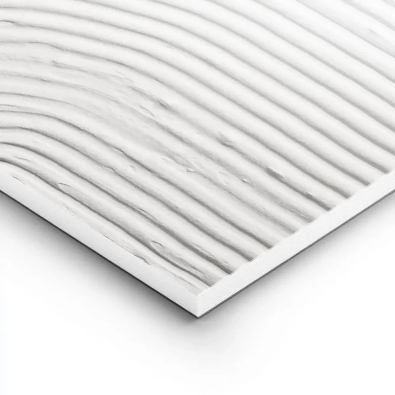affiche dart abstrait contemporain avec deux arcs en relief de couleur gris beig lightpanel.webp